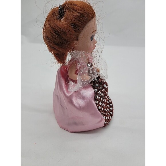 Vintage Cupcake Red Hair Doll Emco  Haschel Toys Pink Dress 6" - Picture 4 of 16